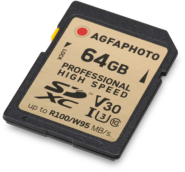 AgfaPhoto Professional V30 64GB SDXC Memory Card
