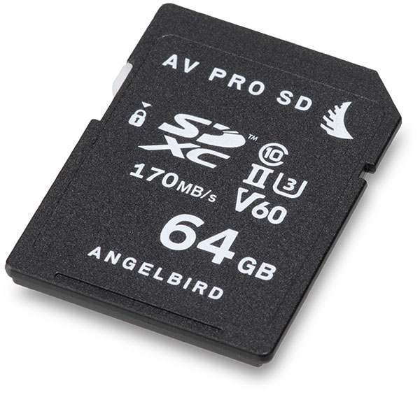 Angelbird AV Pro SD UHS-II V60 64GB SDXC Memory Card