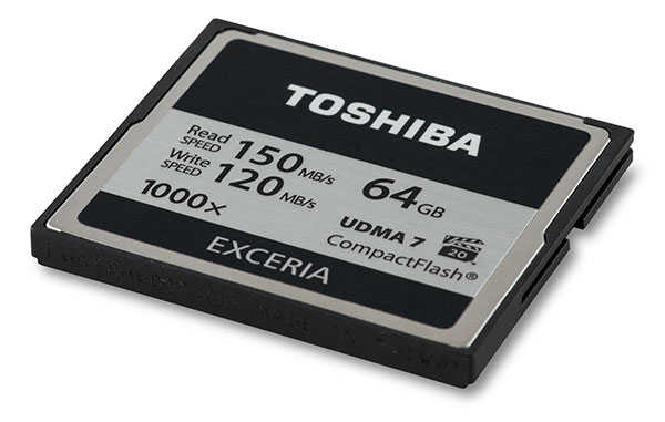 Toshiba Exceria 1000x 64GB CompactFlash Card Front