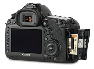Canon 5Ds SD / CF card door open