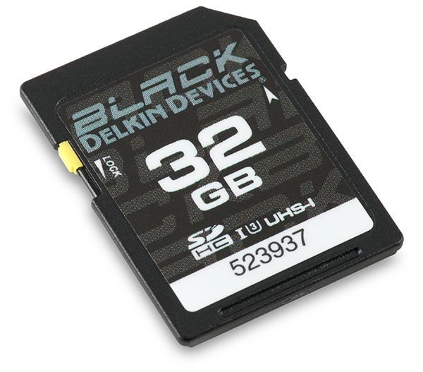 Delkin Black UHS-I U3 32GB SDHC Memory Card