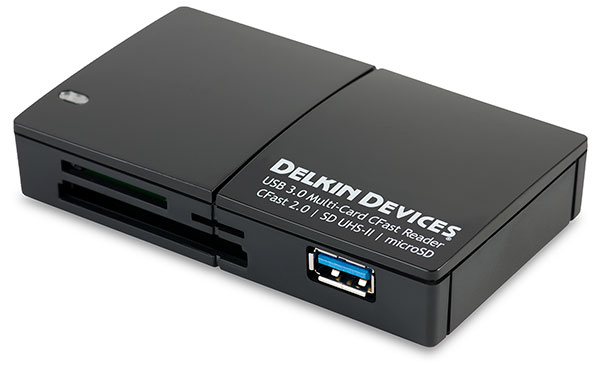 Delkin Devices USB 3.0 Multi-Card CFast SD UHS-II Card Reader