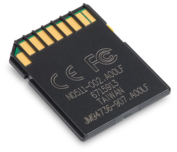 Kingston UHS-I Speed Class 3 U3 90/80 MB/s 64GB SDXC Memory Card Back