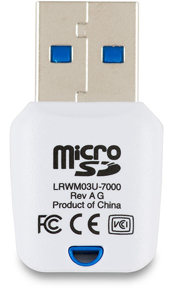 Lexar LRWM03U-7000 microSD UHS-I Card Reader back