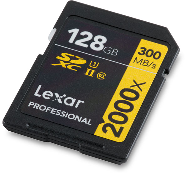 Lexar 32GB 64GB 128GB Professional 2000x UHS-II U3 4K SDXC Tarjetas de memoria 