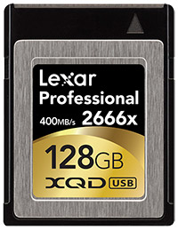 Lexar Professional 2666x XQD card 128GB