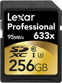 Lexar Professional 633x SD card 256GB