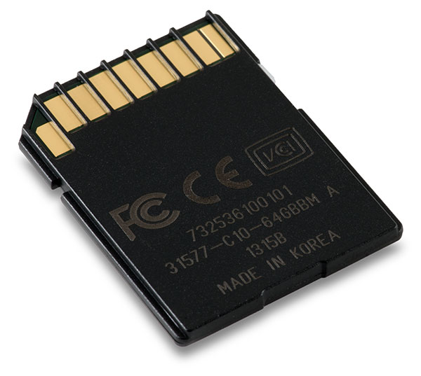 Lexar Professional 633x 64GB UHS-I U3 SDXC Memory Card Back