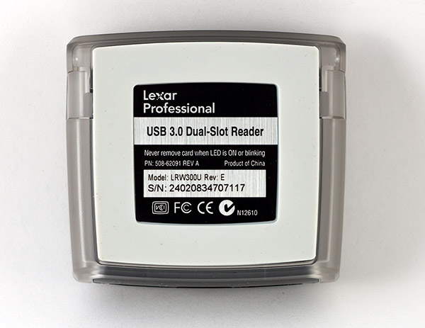 Lexar Professional Workflow Dual Slot Card Reader Bottom