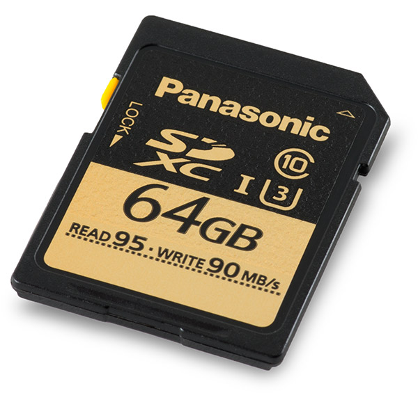 Panasonic Gold Series 95/90 UHS-I U3 64GB SDXC Memory Card