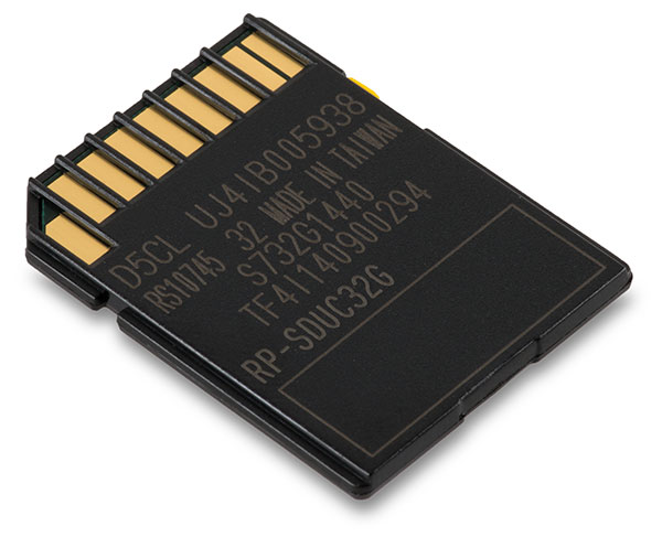 Panasonic Gold Series UHS-I 32GB SDHC Memory Card Back