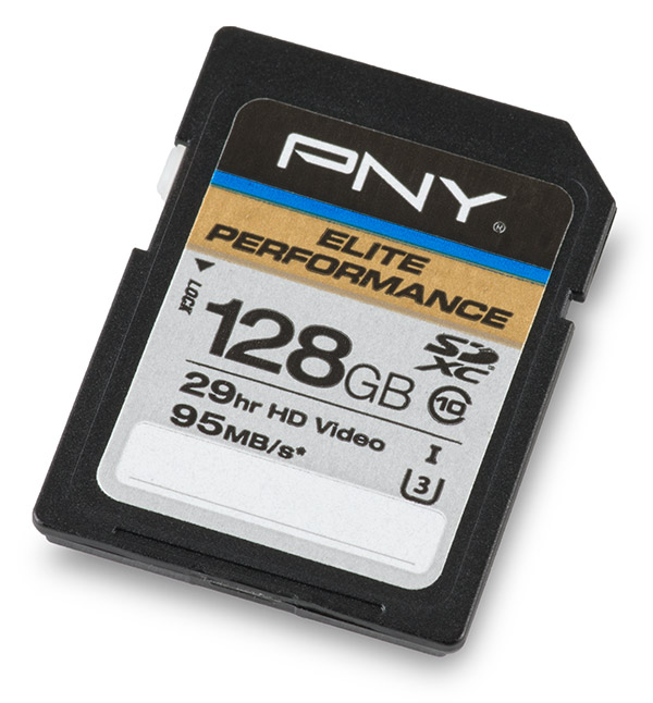 PNY Elite Performance U3 128GB SDXC Card