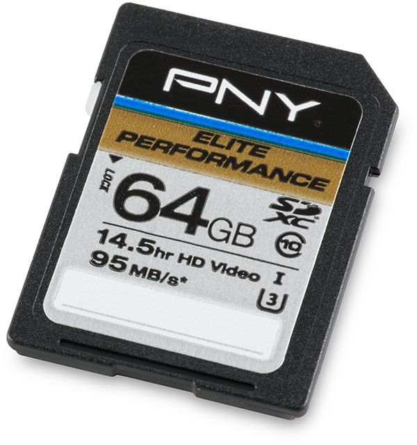 PNY Elite Performance U3 64GB SDXC Card