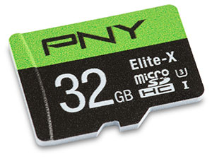 PNY Elite-X UHS-I U3 32GB microSDHC Card