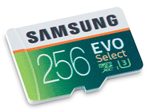Samsung EVO Select microSDXC 256GB Card
