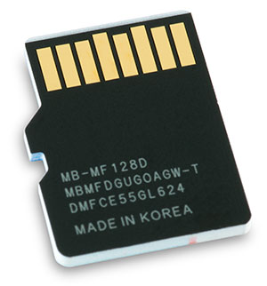 Samsung PRO Select 128GB microSDXC memory card back