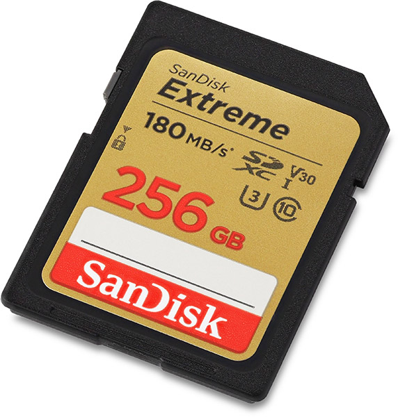 SanDisk Extreme 180MB/s 256GB