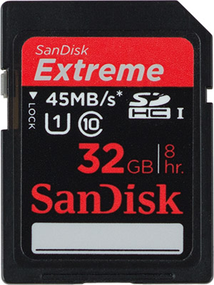 SanDisk Extreme 45MB s 32GB SDHC UHS 1 Memory Card 45MB s Camera Memory Speed Comparison Performance tests for SD and CF cards