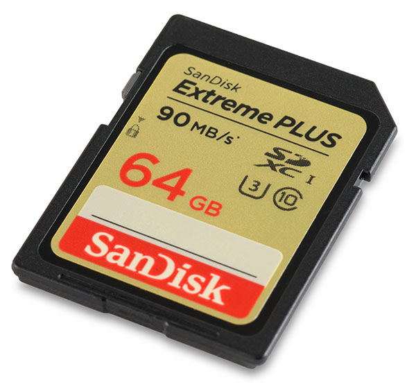 SanDisk Extreme Plus 90MB/s UHS-I U3 64GB SDXC Memory Card