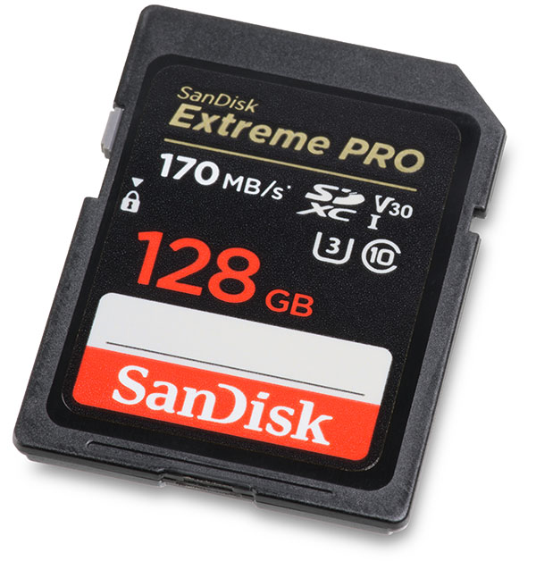 SanDisk Extreme Pro 170MB/s UHS-I U3 V30 128GB SDXC Card Review