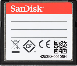 SanDisk Extreme Pro 160MB/s 32GB CompactFlash Card Back