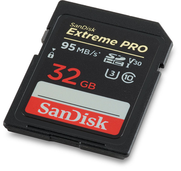 SanDisk Extreme Pro 95MB/s UHS-I U3 V30 64GB SDHC Card