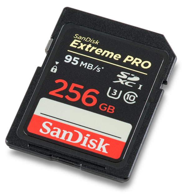 SanDisk Extreme Pro 95MB/s UHS-I U3 256GB SDXC Card