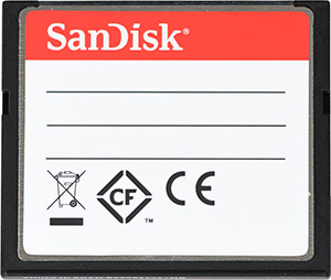 SanDisk Ultra 32GB CompactFlash Memory Card Back