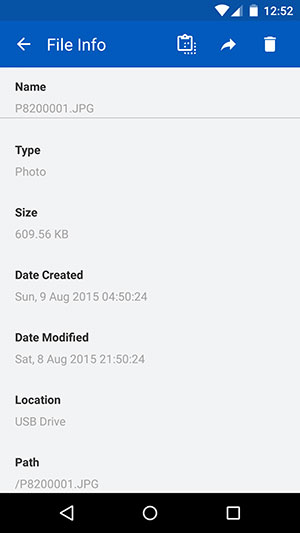 MobileLite G2 File Info
