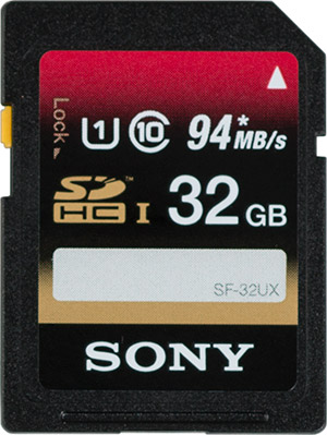 Sony 32GB SDHC Memory Card