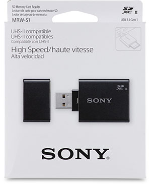 Sony MRW-S1 UHS-II SD Card Reader Package Front