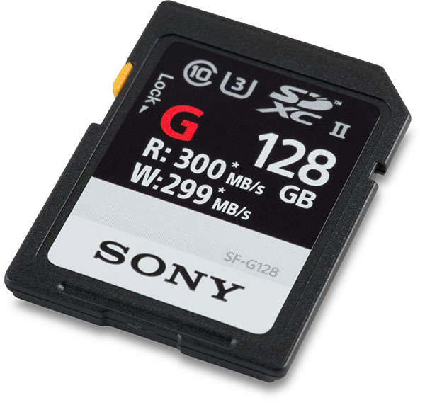 Sony SF-G Series 300MB/s 128GB SDXC UHS-II Memory Card