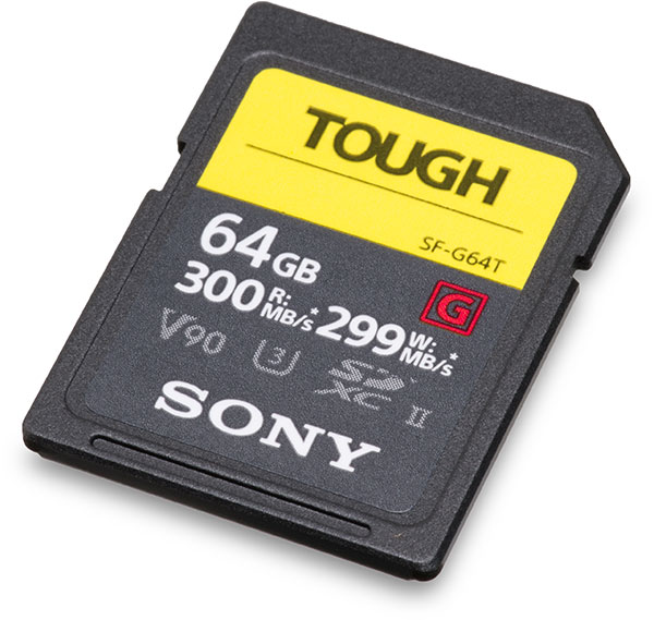 Sony Tough SF-G Series 300MB/s 64GB SDXC UHS-II V90 Memory Card