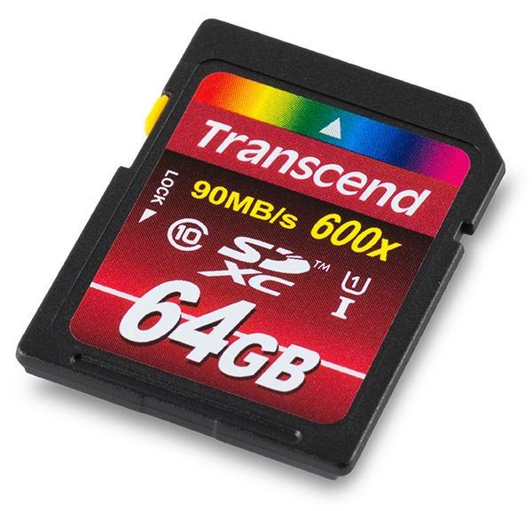 Transcend Ultimate 600X 64GB Memory Card Front