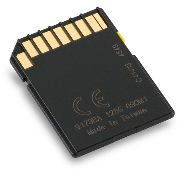Transcend U3 95/60 MB/s 128GB SDXC Memory Card Back