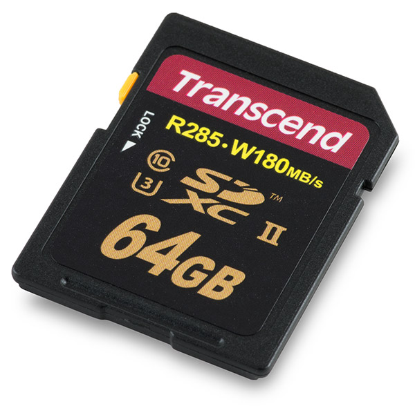 Transcend Ultimate UHS-II U3 285MB/s Read 180MB/s Write 64GB SDXC Card